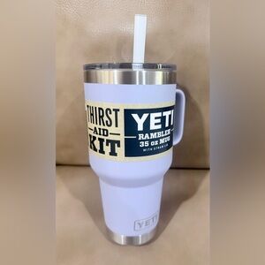 YETI Rambler 35 oz Tumbler with Handle and Straw Lid, Cosmic Lilac